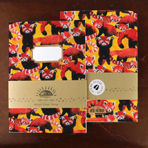 Pack of Red Pandas Print Notebook