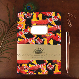Pack of Red Pandas Print Notebook