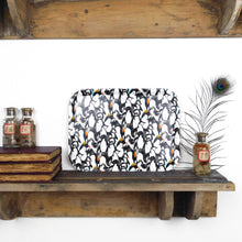 Load image into Gallery viewer, Waddle of Penguins Print Birch Wood Small Tray