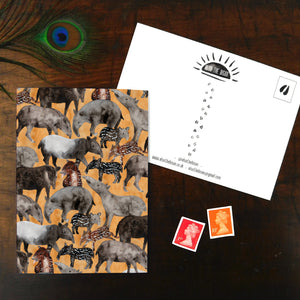 Candle of Tapirs Print Postcard