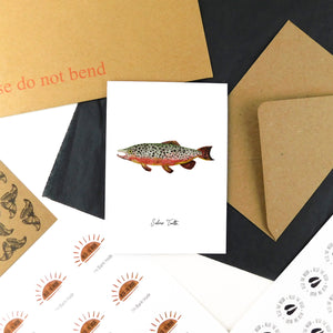Flumens Trout Greetings Card